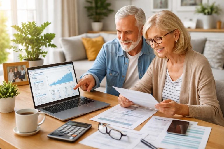 Gérer ses finances après la retraite avec banques en ligne et allocations complémentaires disponibles